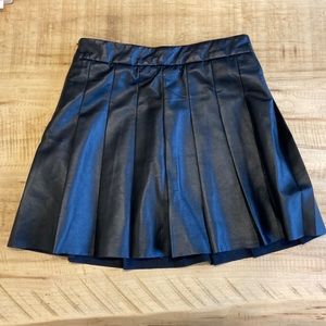 Faux leather skirt